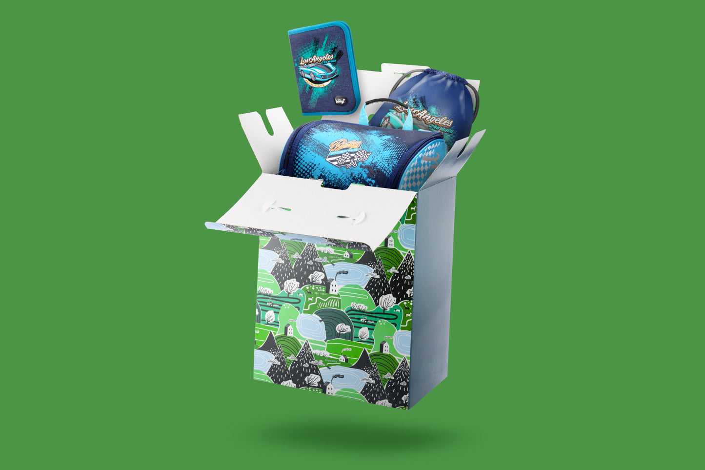 Dárkový box na školní aktovky a batohy Krajina