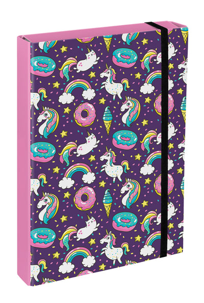 Desky na školní sešity A4 Jumbo Jednorožec