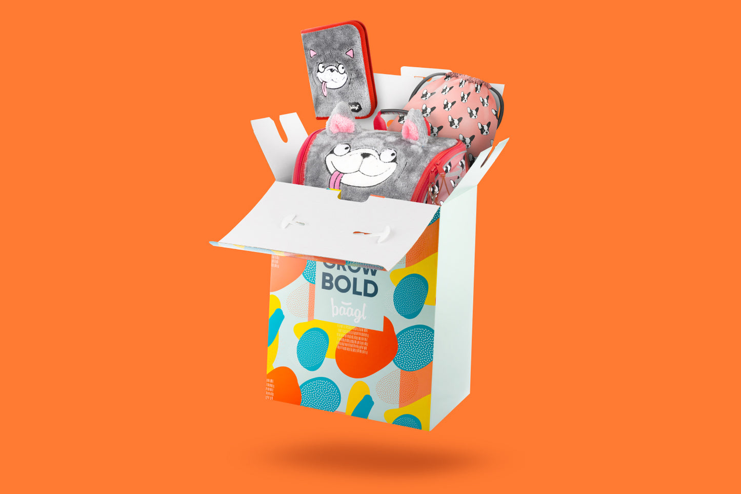 Dárkový box na školní aktovky a batohy Barvy