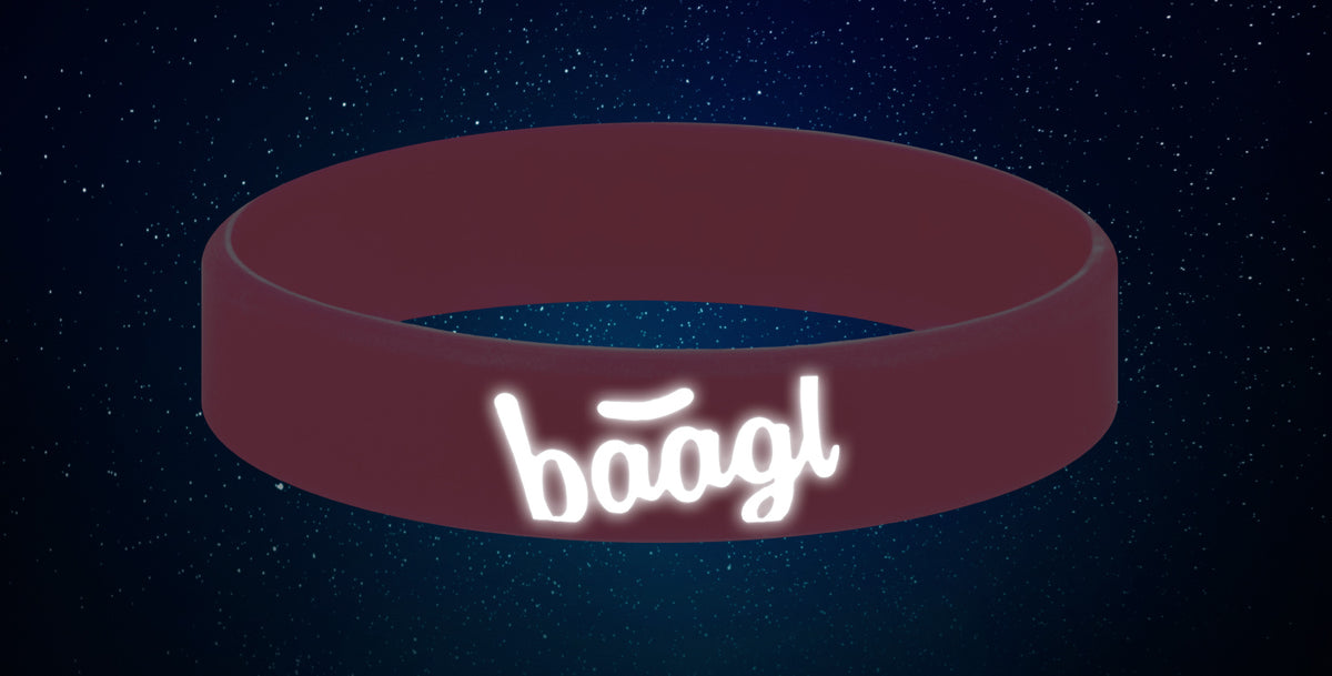 Svítící náramek Logo růžový