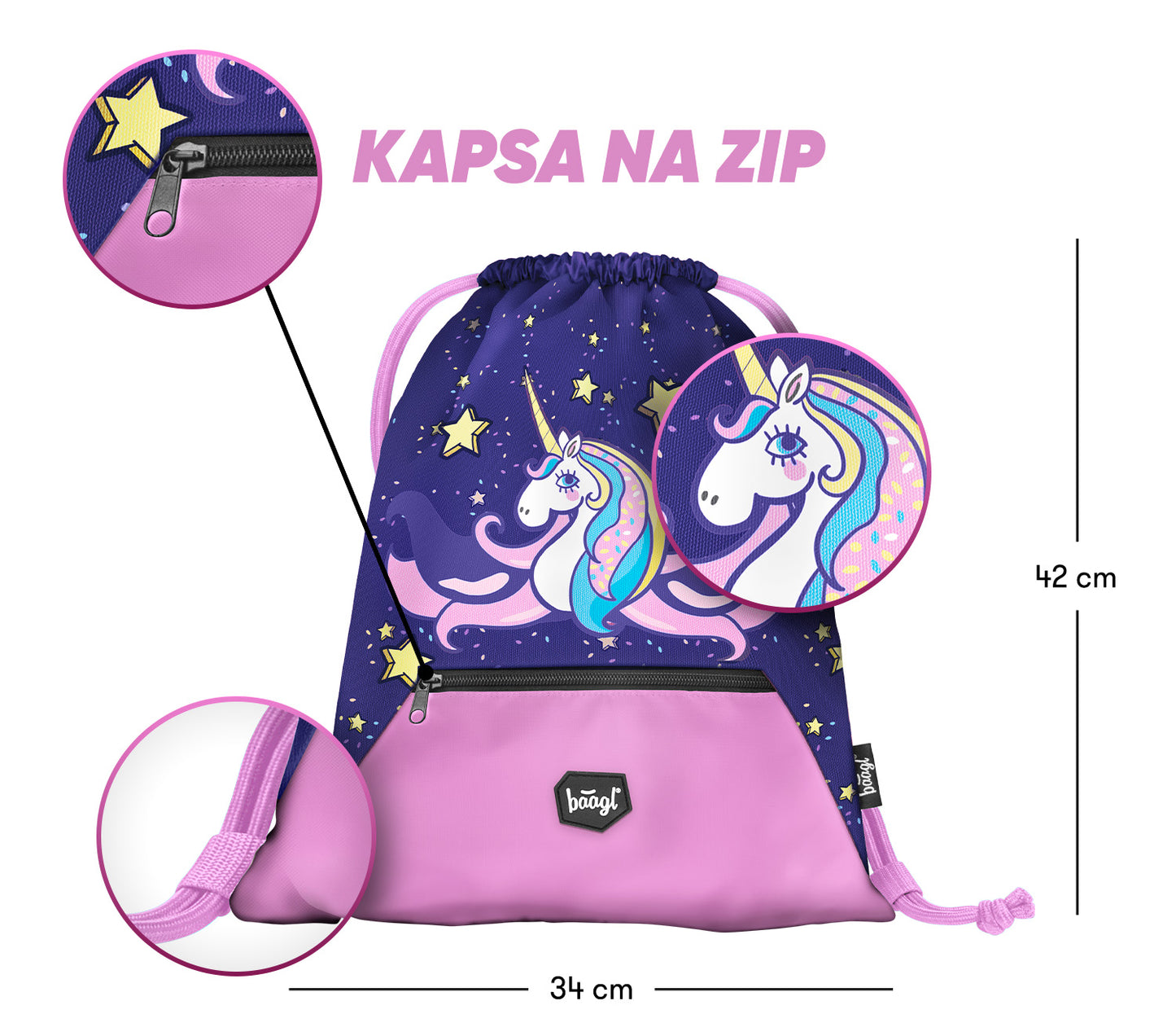 Školní set Zippy Unicorn