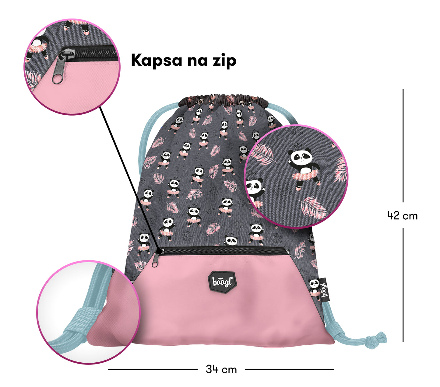 Školní set Zippy Panda III