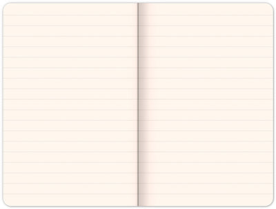 Notes Hardy hnědý, linkovaný, 13 × 21 cm