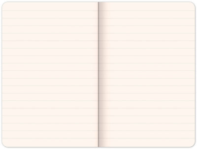 Notes Samet Typo, linkovaný, 13 × 21 cm