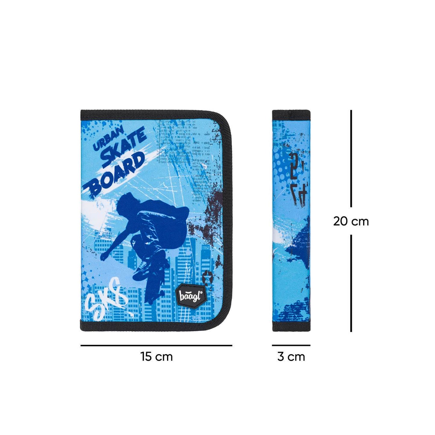 Školní penál jednopatrový Skateboard