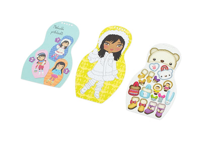 Oblékáme eskymácké panenky Anouk - omalovánky