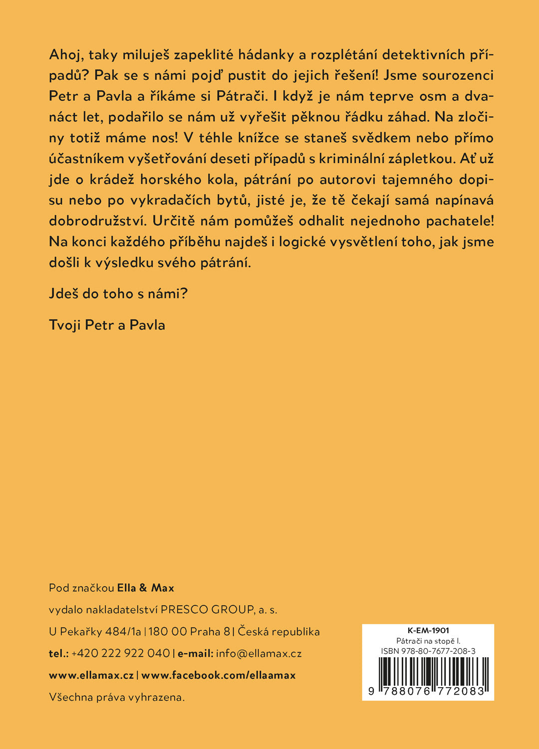 PÁTRAČI NA STOPĚ I. – Dětské detektivky s hádankou