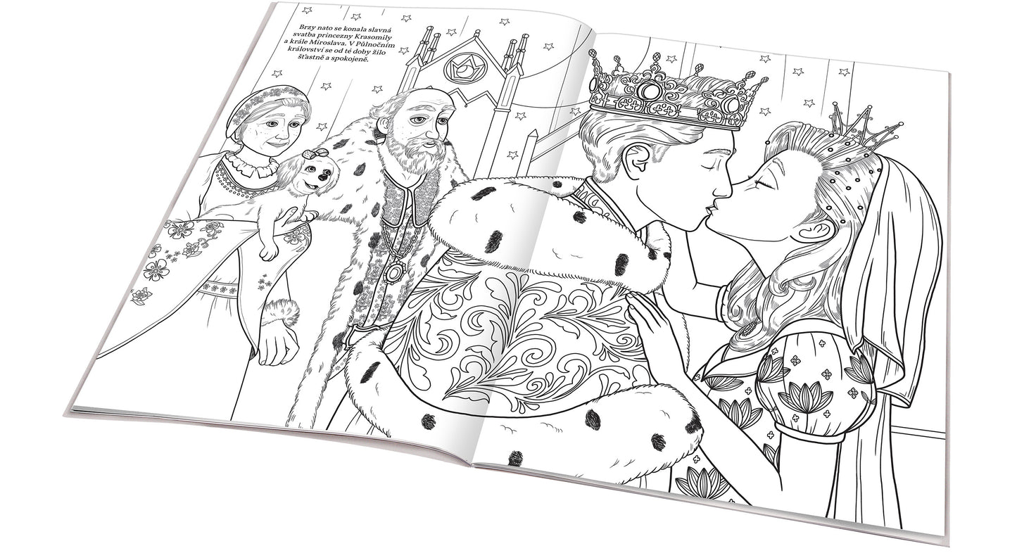 PYŠNÁ PRINCEZNA – Omalovánky na motivy filmové pohádky