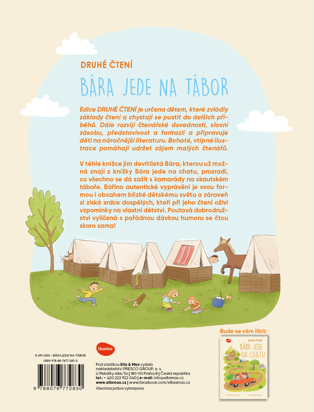 Druhé čtení – BÁRA JEDE NA TÁBOR