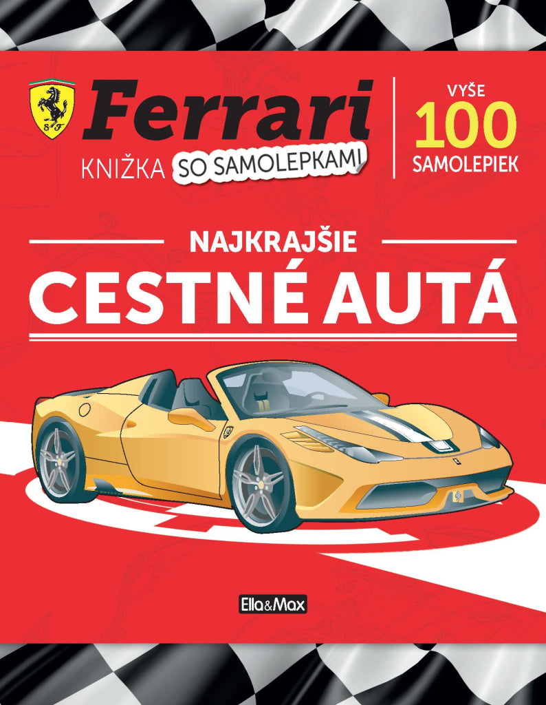 FERRARI, silniční vozy – Kniha samolepek