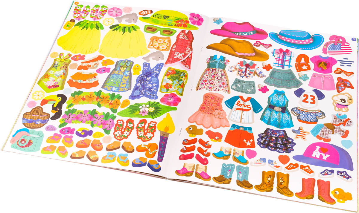 Šaty z celého světa - kniha samolepek