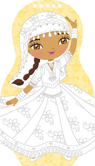 Oblékáme TANEČNICE z celého světa – Omalovánky