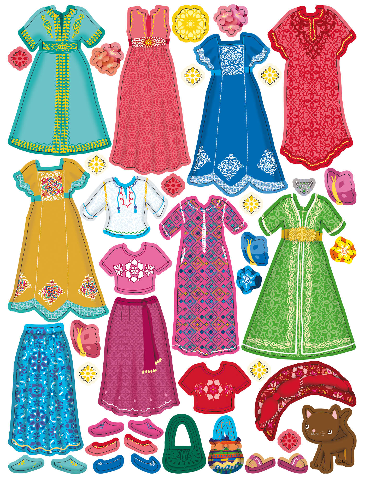 Šaty pro LOUNU – Kniha samolepek