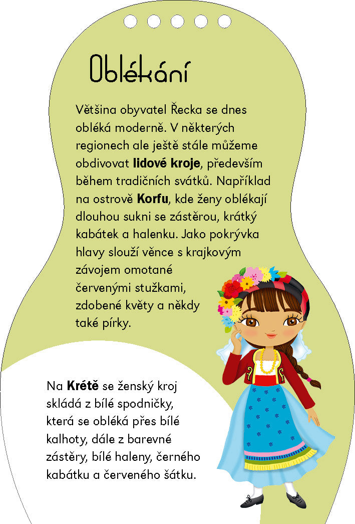 Oblékáme řecké panenky ELENA – Omalovánky