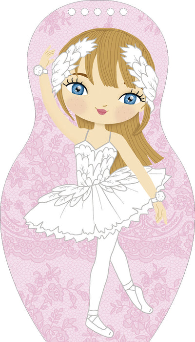 Oblékáme baletky EMMA – Omalovánky