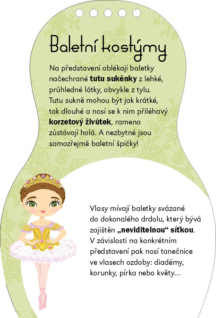 Oblékáme baletky EMMA – Omalovánky