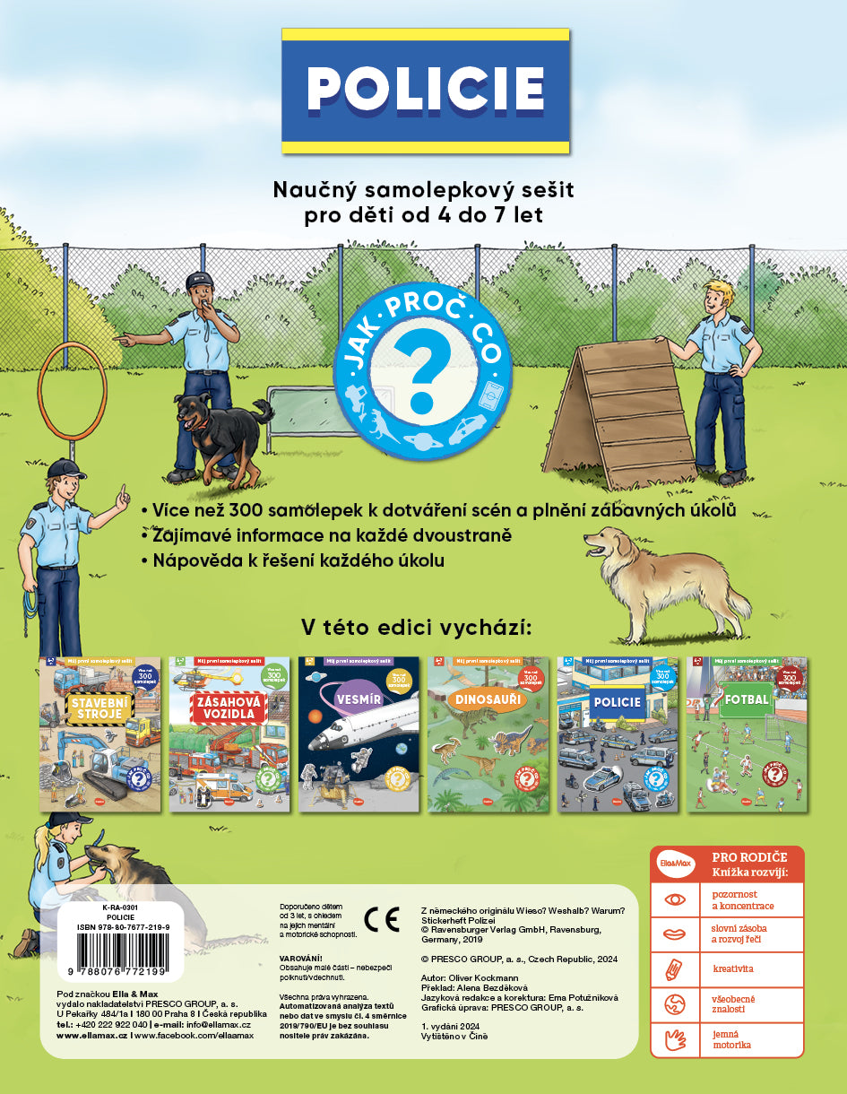 Můj první samolepkový sešit – POLICIE
