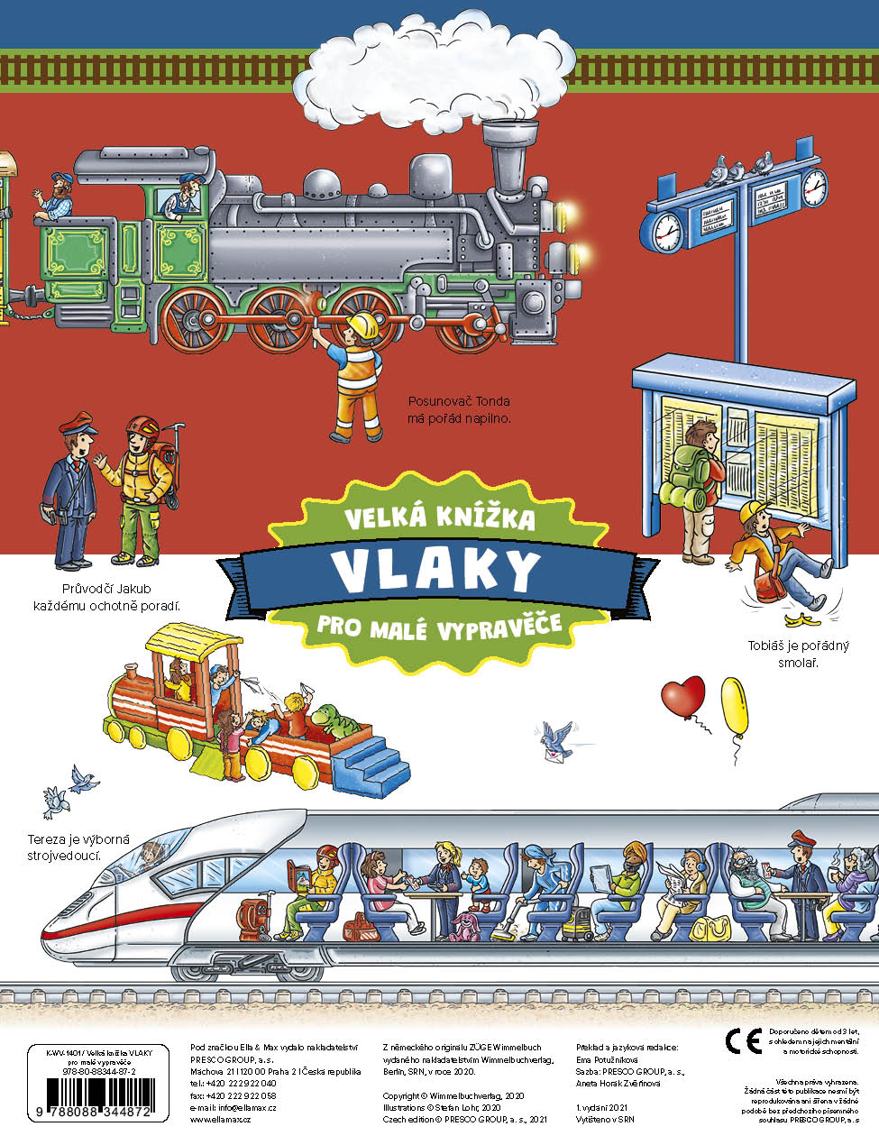 Velká knížka VLAKY pro malé vypravěče