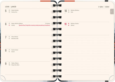 Spirálový 18měsíční diář Petito – Japonsko 2025/2026, 13 x 18 cm