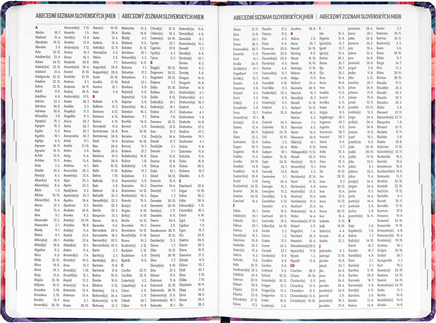 18měsíční diář Petito – Kytice 2025/2026, 11 x 17 cm