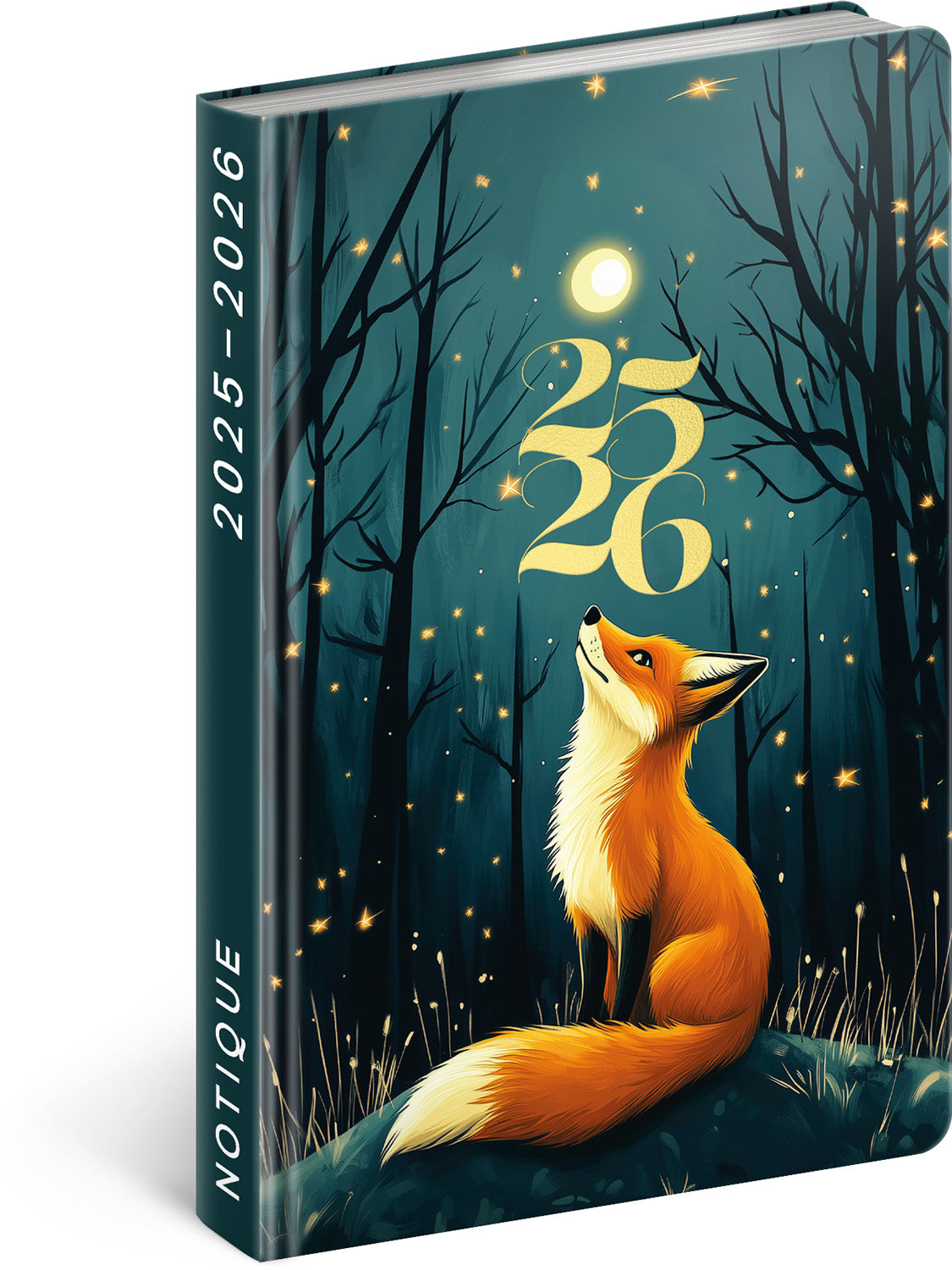 18měsíční diář Petito – Liška 2025/2026, 11 x 17 cm