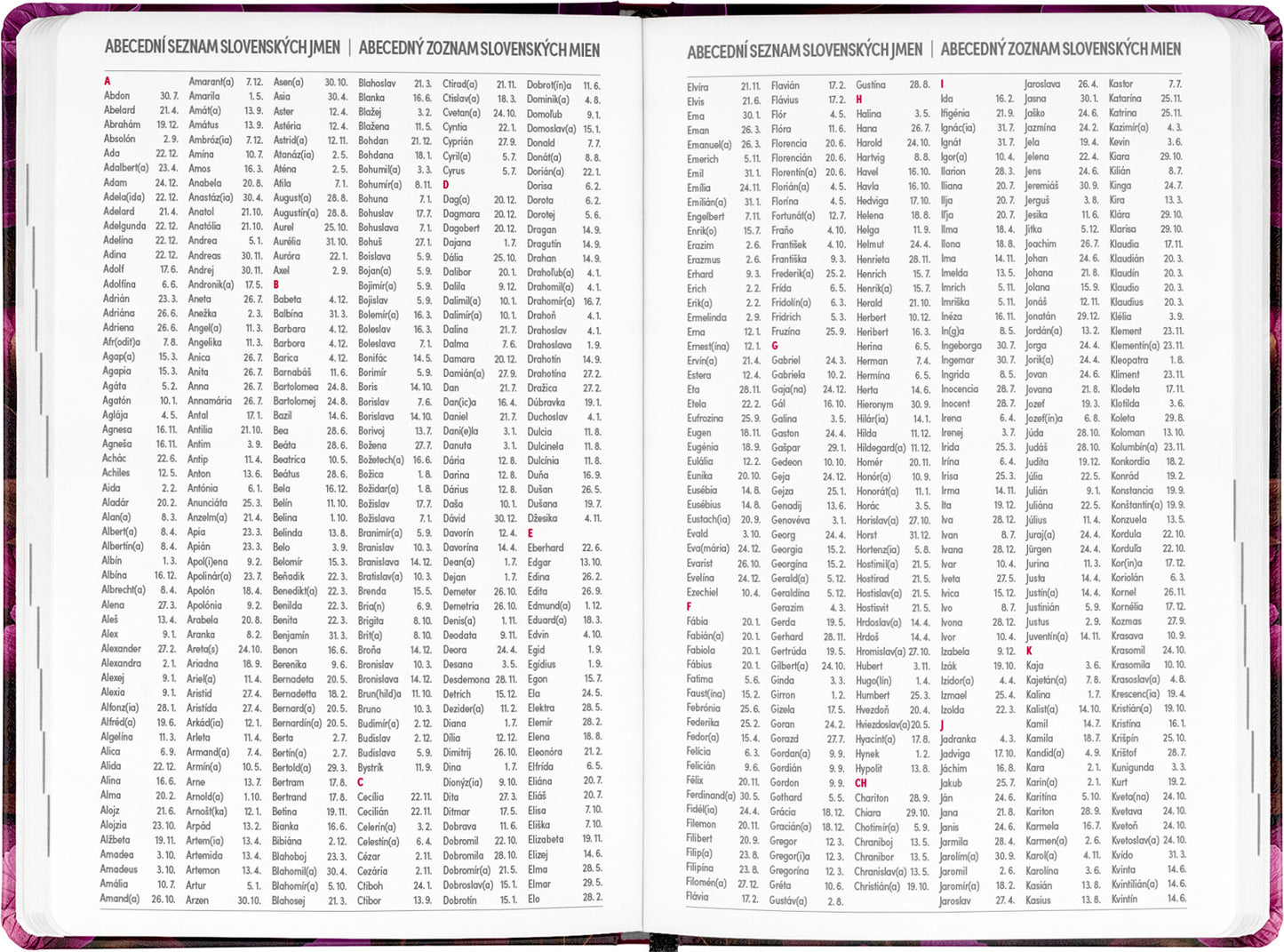 18měsíční diář Petito – Fialové květy 2025/2026, 11 x 17 cm