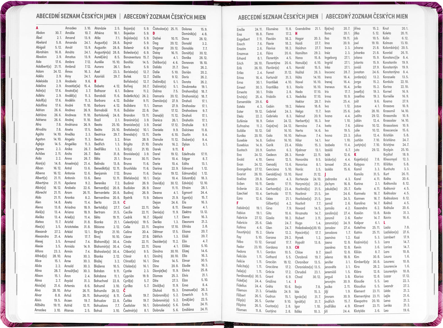 18měsíční diář Petito – Fialové květy 2025/2026, 11 x 17 cm