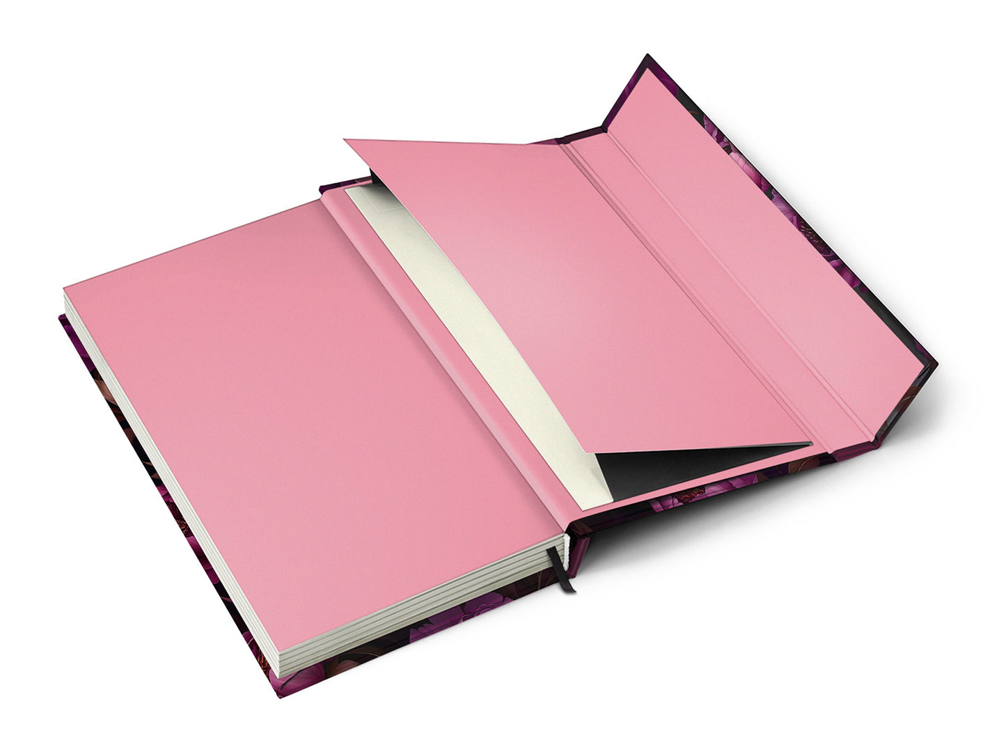 Týdenní magnetický diář Fialové květy 2026, 13 x 21 cm