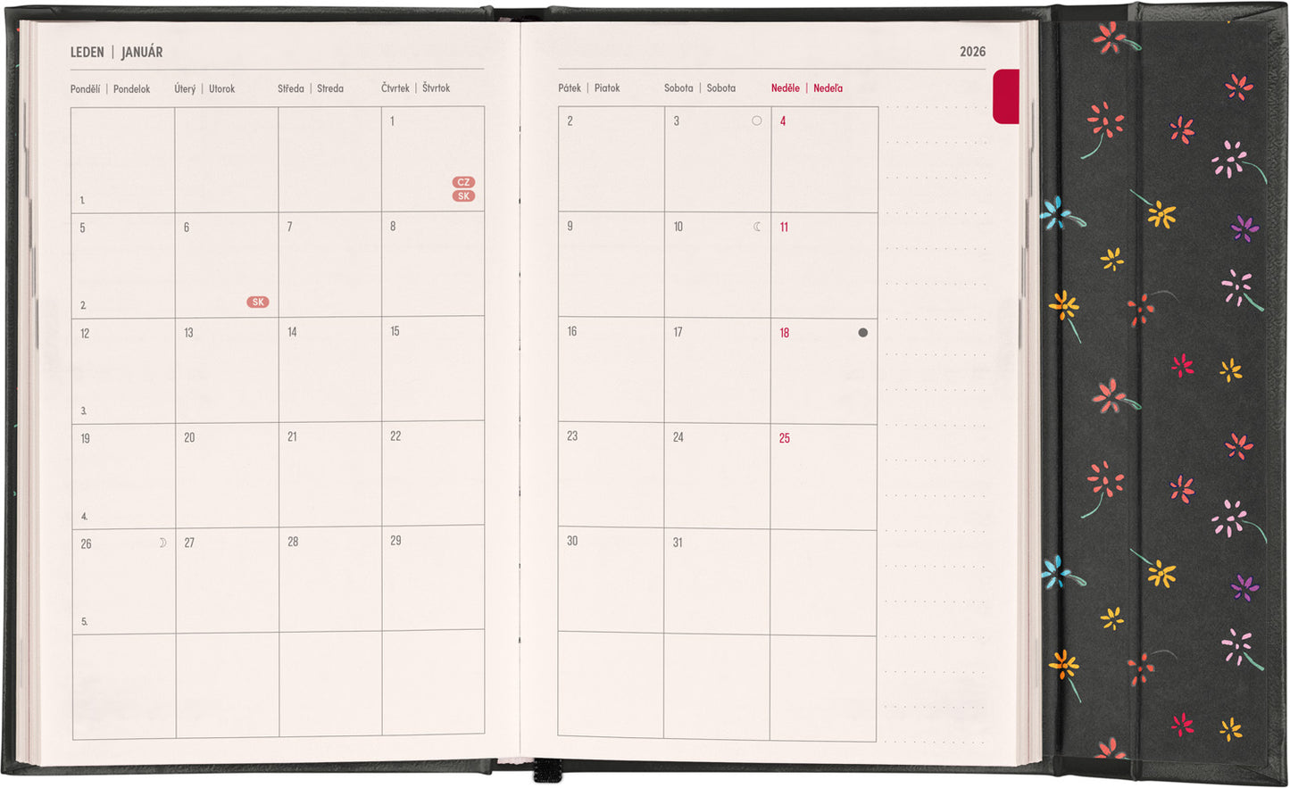 Týdenní magnetický diář Malý princ 2026, 11 x 16 cm