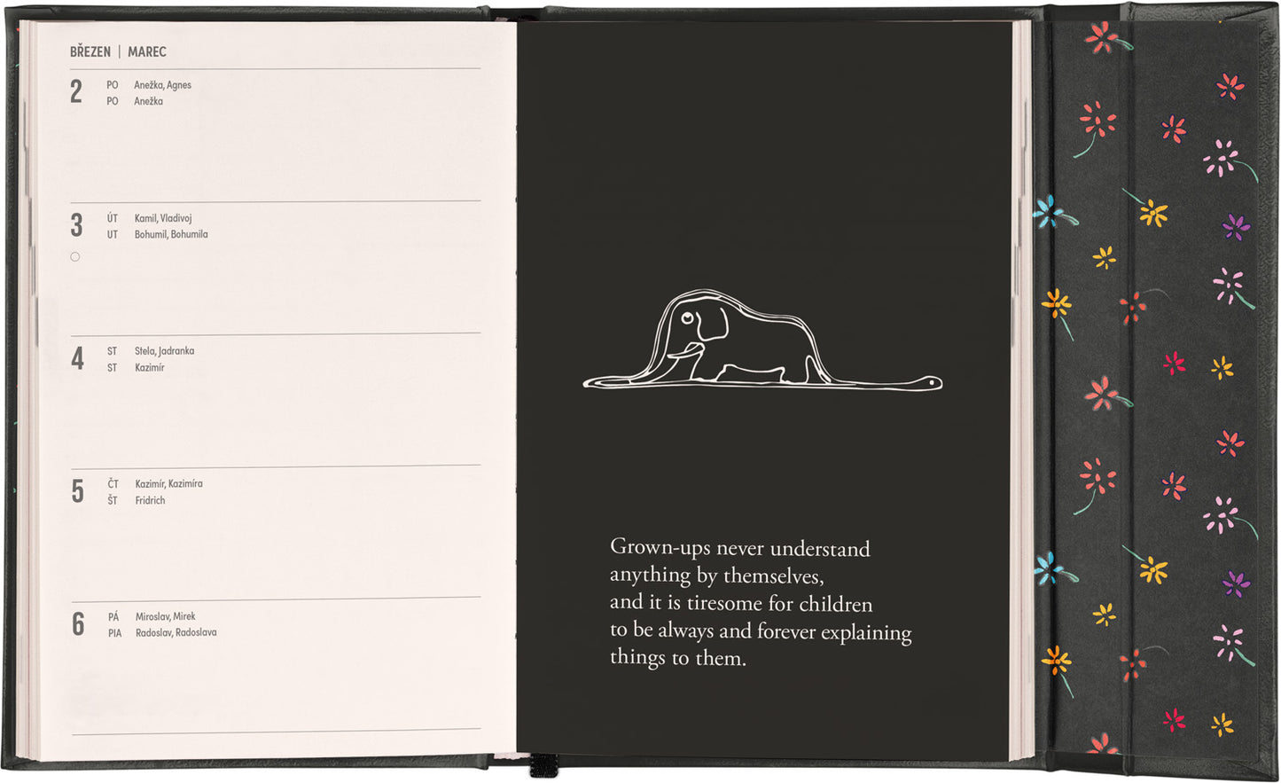 Týdenní magnetický diář Malý princ 2026, 11 x 16 cm