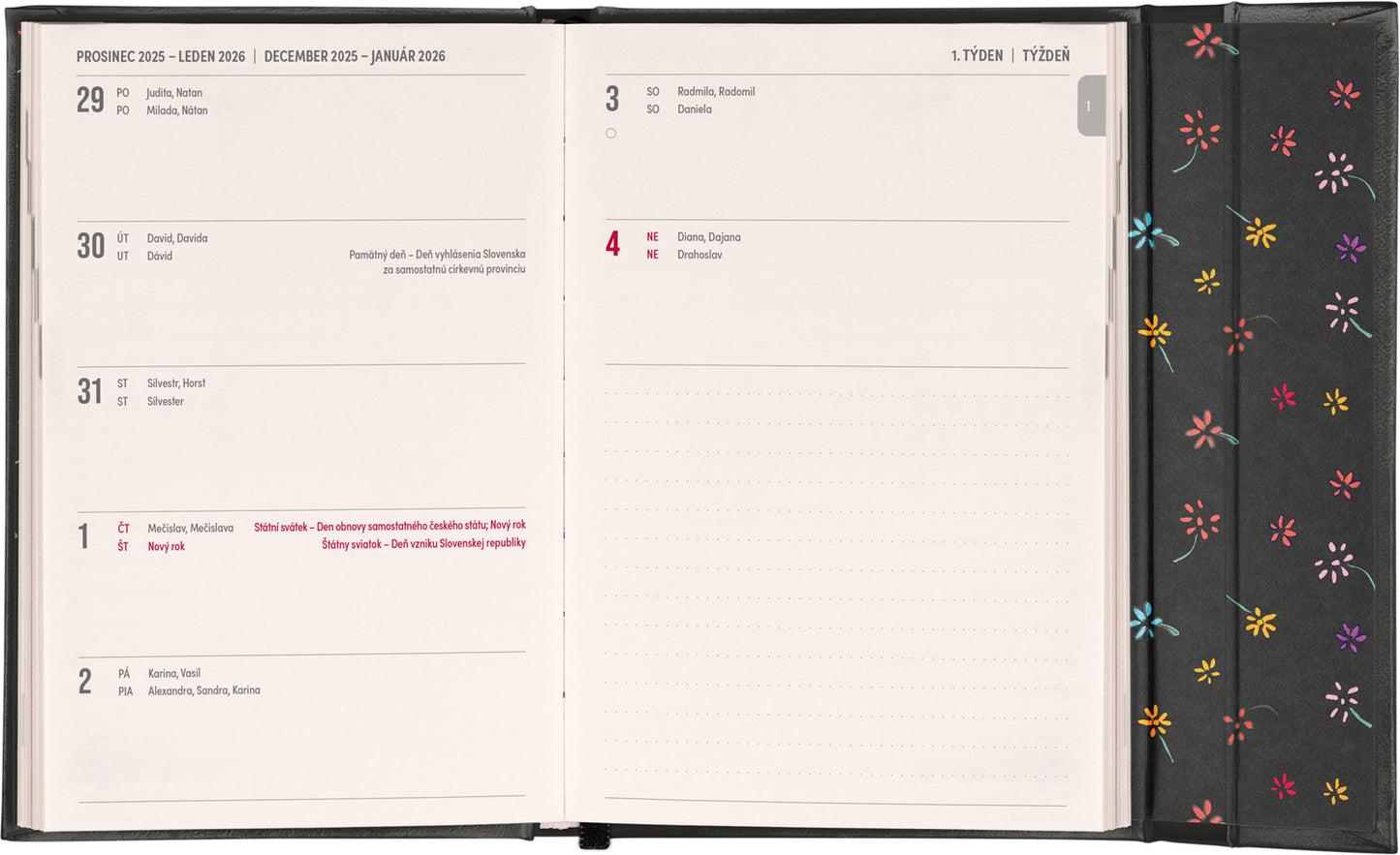 Týdenní magnetický diář Malý princ 2026, 11 x 16 cm