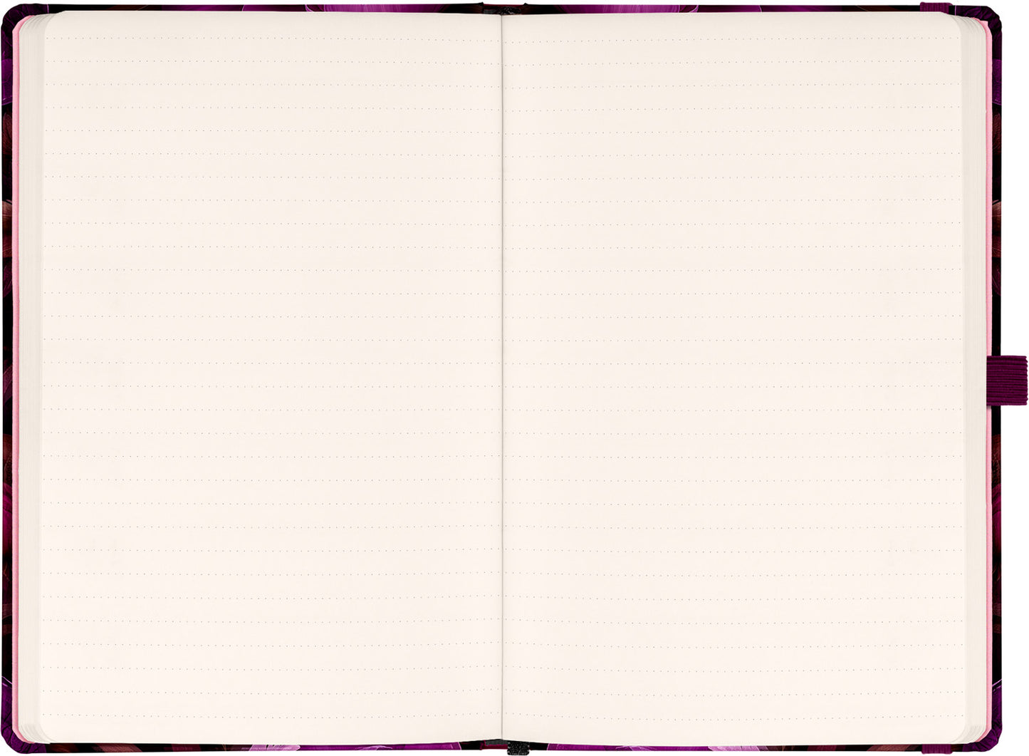 Planbook diář/notes Fialové květy 2026, 13 x 21 cm