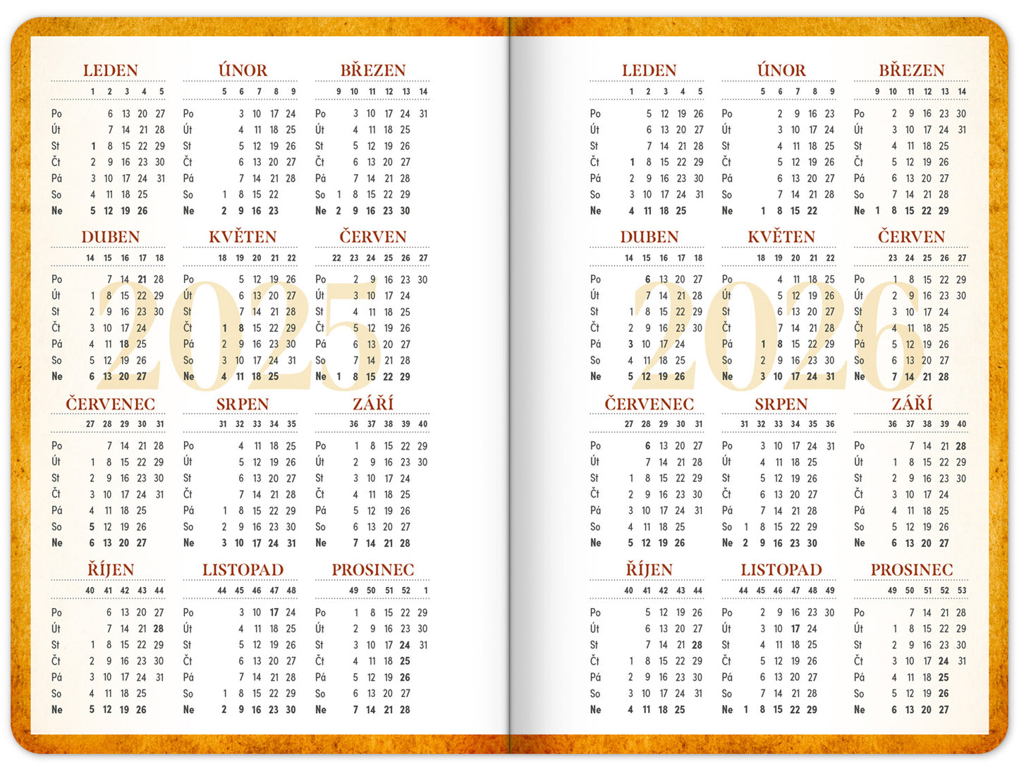 Studentský diář Harry Potter – Bradavice (září 2025 – prosinec 2026), 9,8 x 14,5 cm