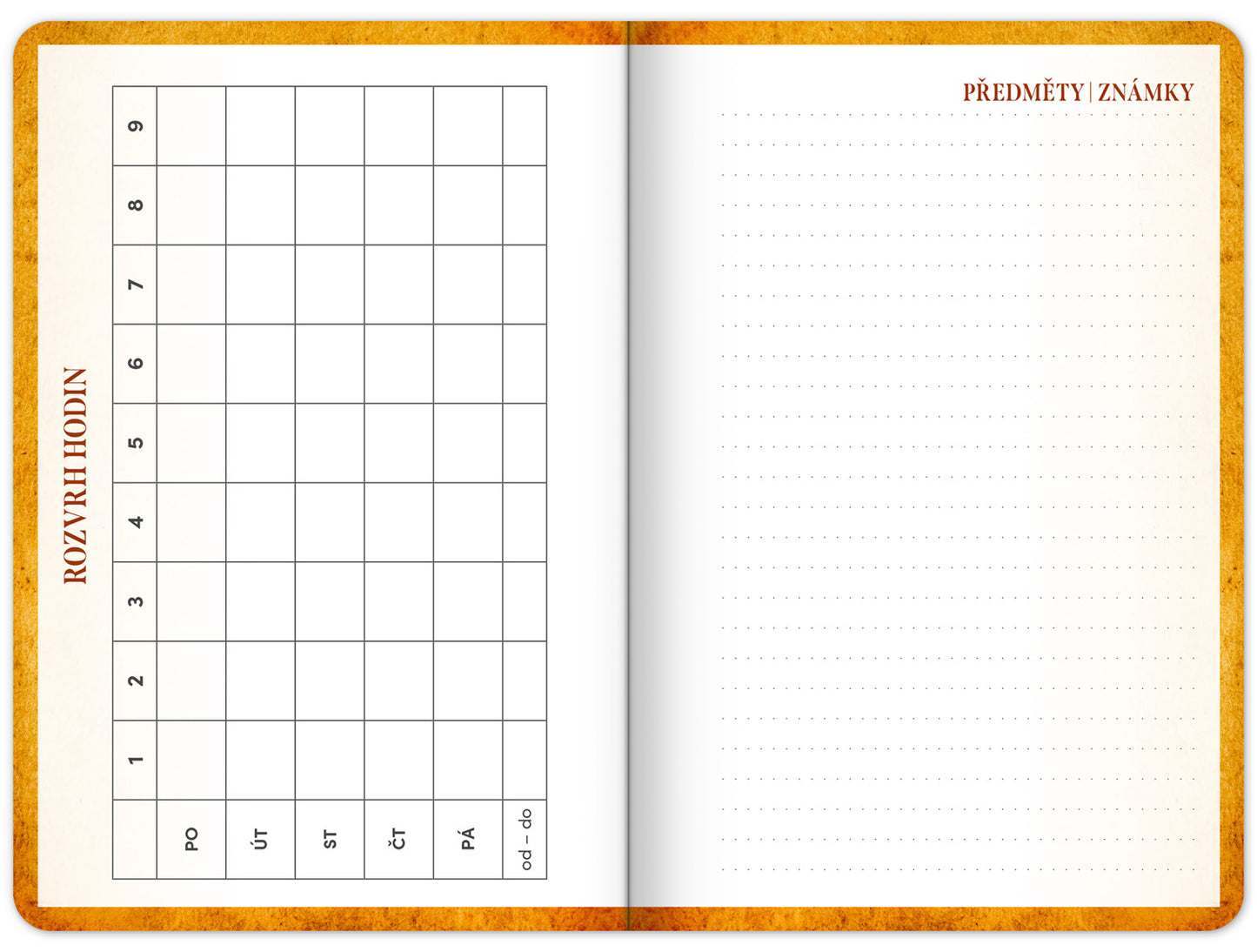 Studentský diář Harry Potter – Bradavice (září 2025 – prosinec 2026), 9,8 x 14,5 cm