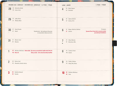 Planbook diář/notes Harry Potter – Bradavický expres 2027, 13 x 21 cm