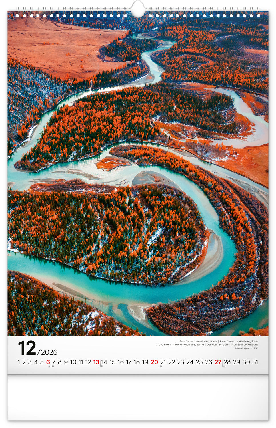 Nástěnný kalendář Voda 2026, 33 x 46 cm