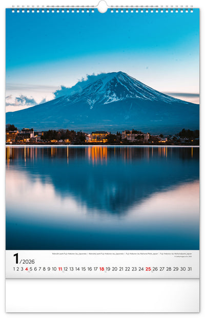 Nástěnný kalendář Národní parky světa 2026, 33 x 46 cm