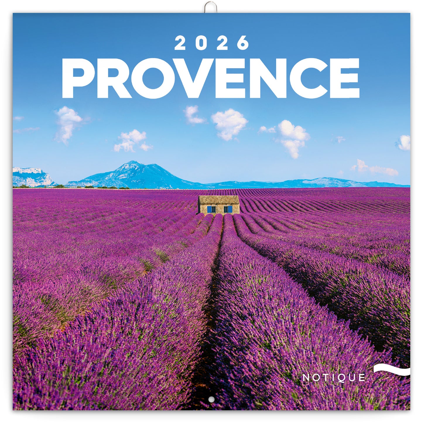 Poznámkový kalendář Provence 2026, 30 x 30 cm
