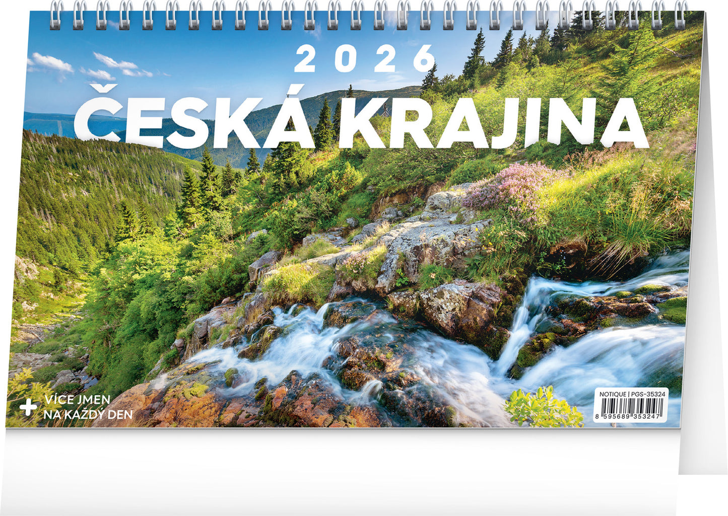 Stolní kalendář Česká krajina 2026, 23,1 x 14,5 cm
