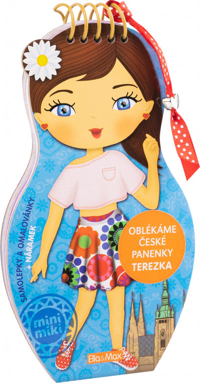 Oblékáme české panenky TEREZKA - omalovánky