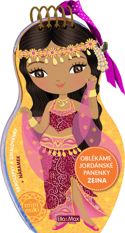 Oblékáme jordánské panenky ZEINA - Omalovánky