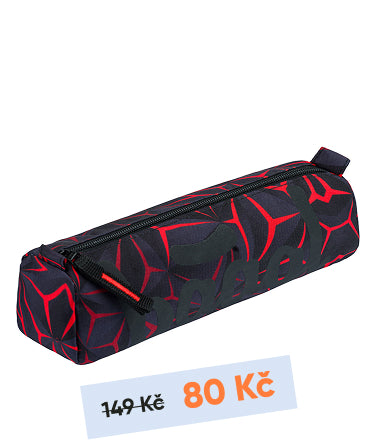 Studentské pouzdro Red Polygon