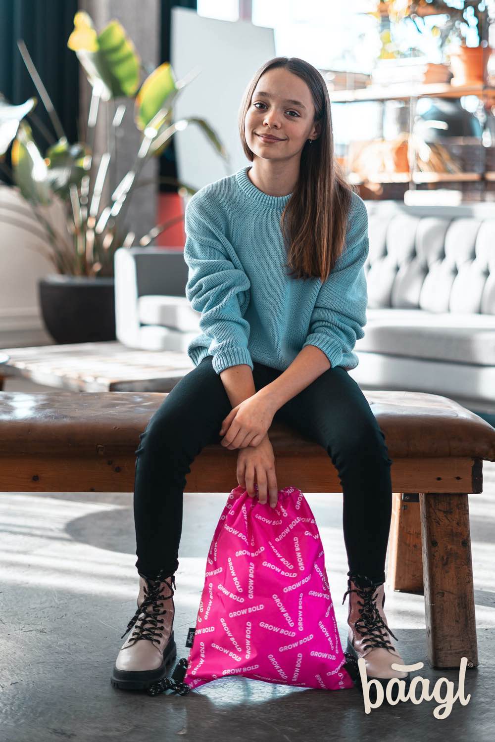 Sáček GROW BOLD růžový