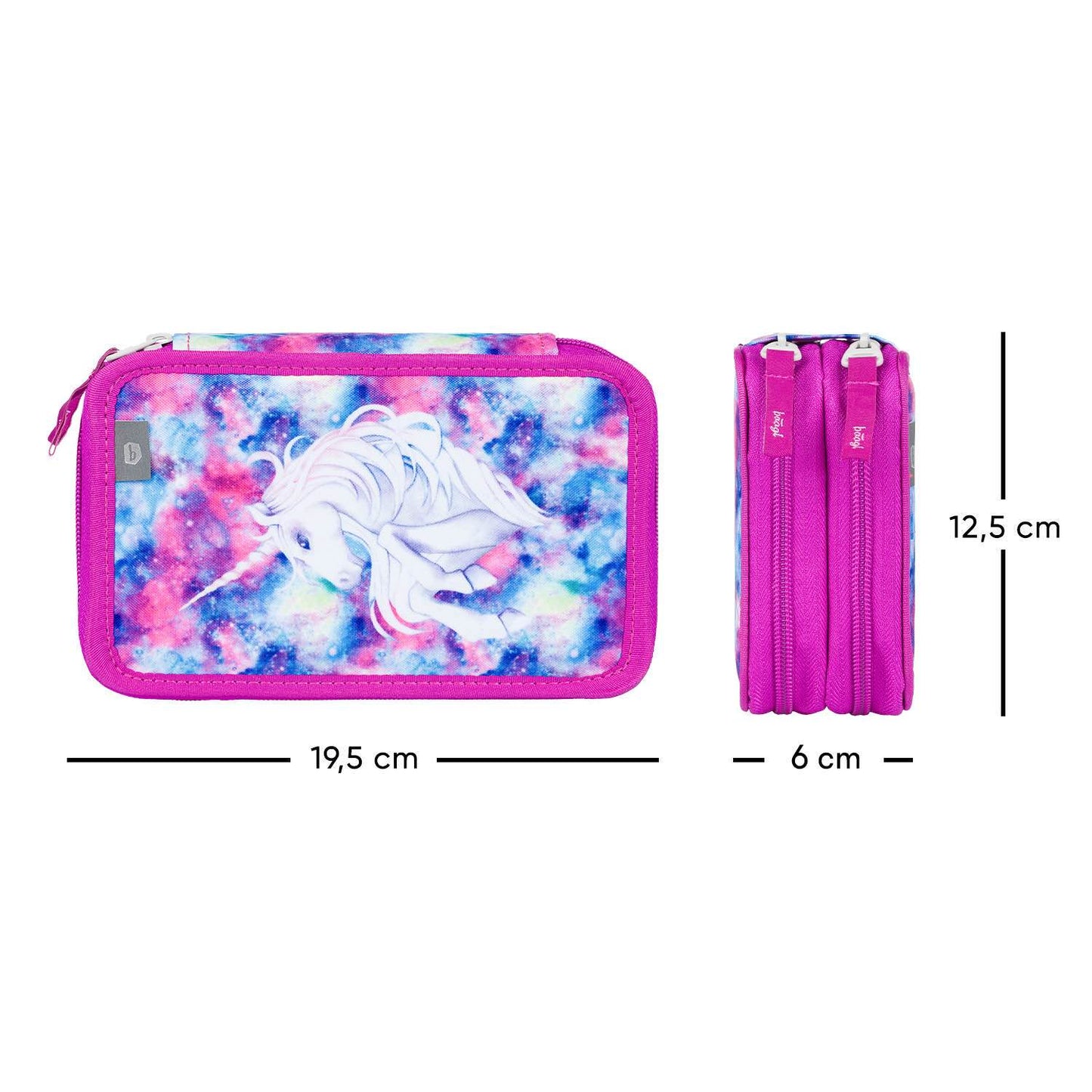 Školní penál dvoupatrový Jednorožec