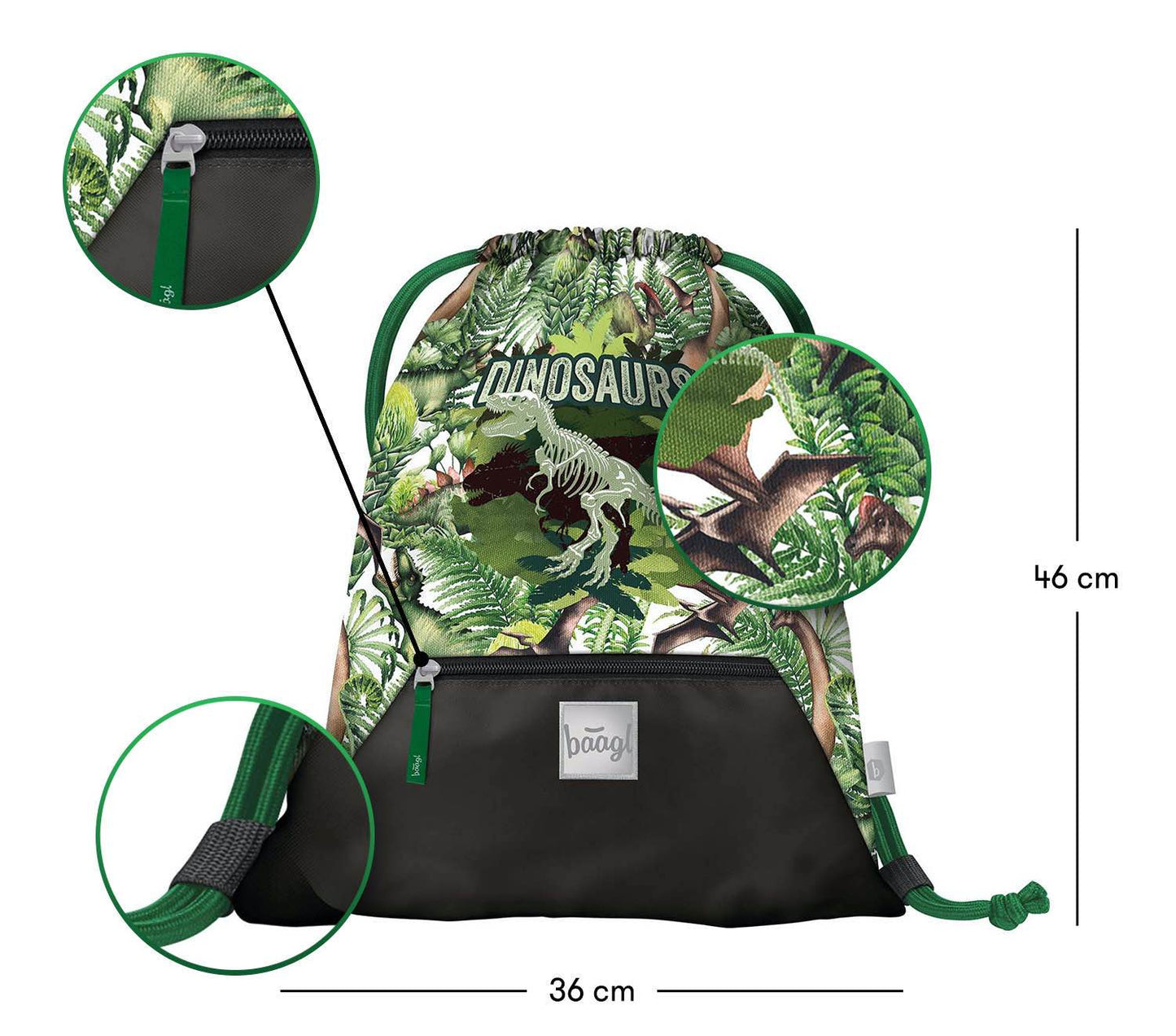 Sáček s kapsou Dinosaurs