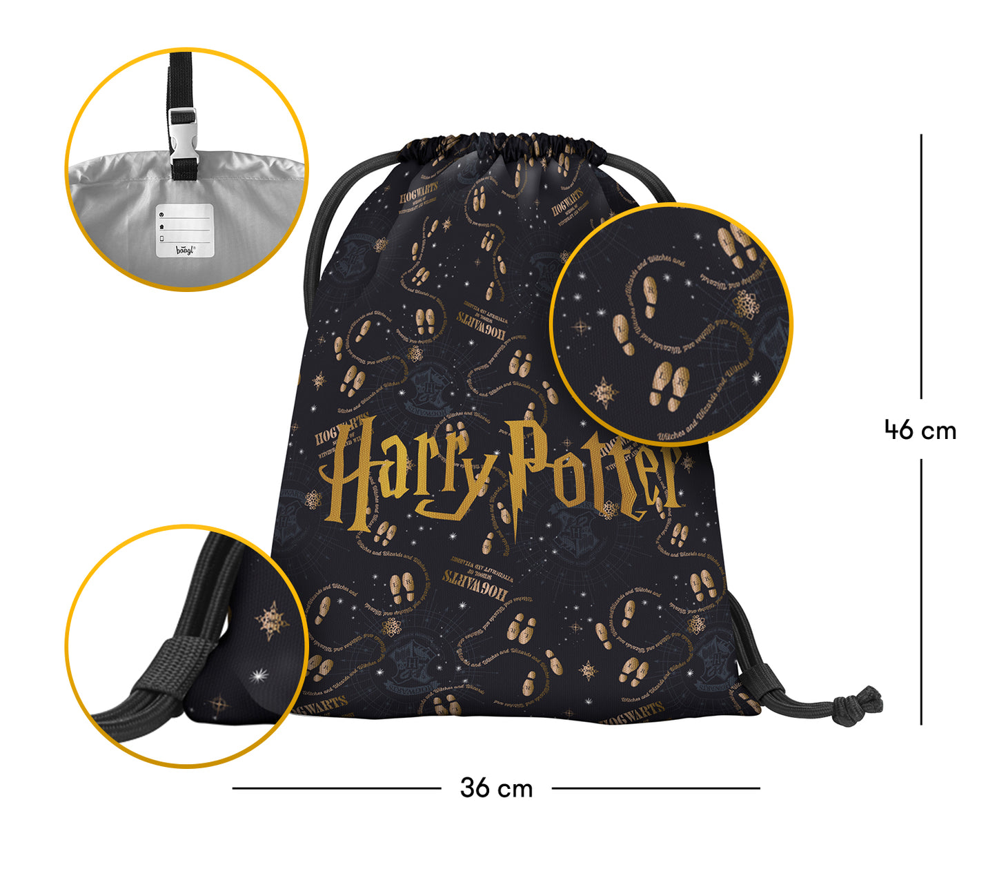 Sáček Harry Potter Pobertův plánek