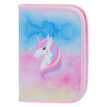 Školní penál jednopatrový Rainbow Unicorn