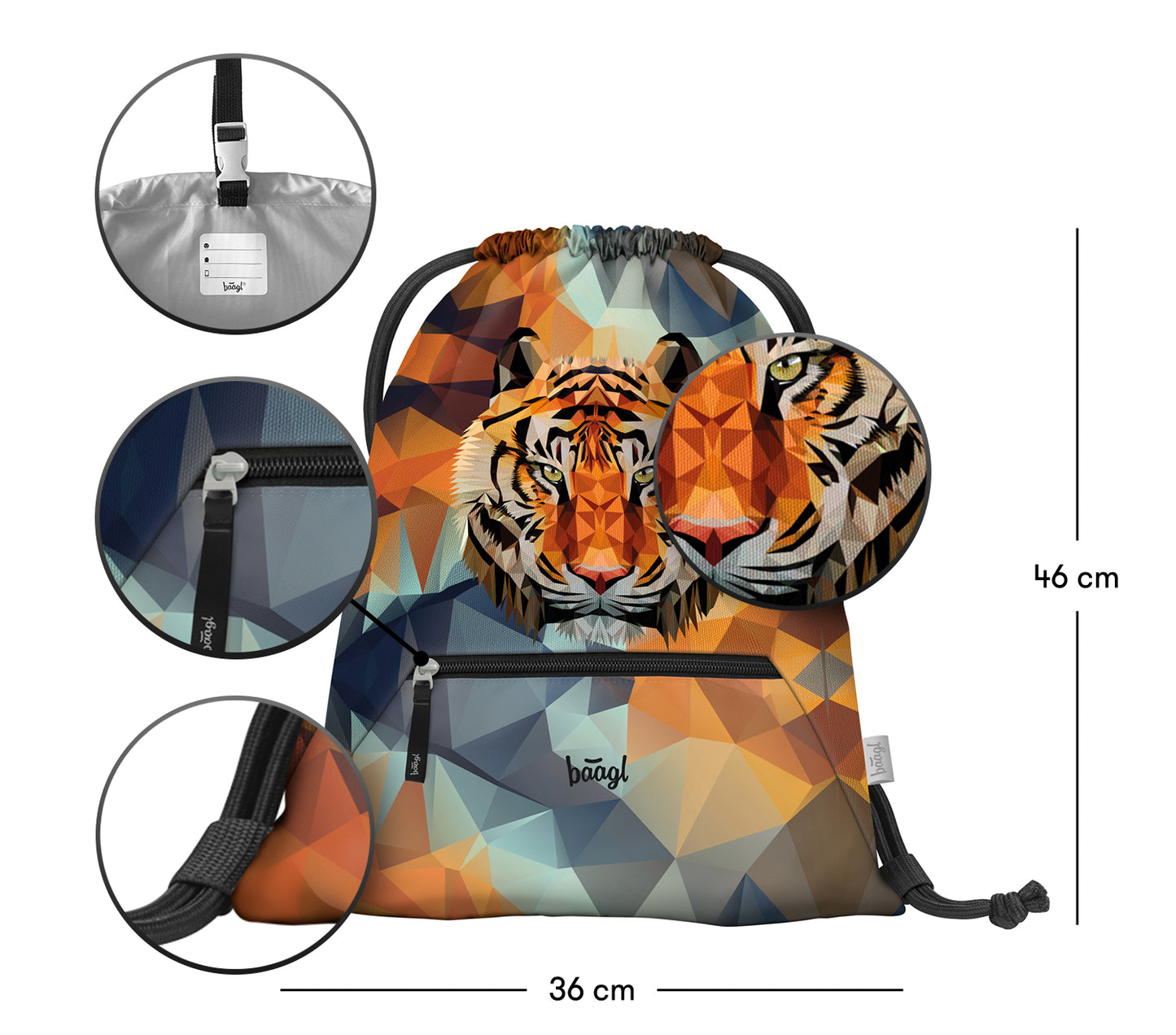 Sáček s kapsou Tiger