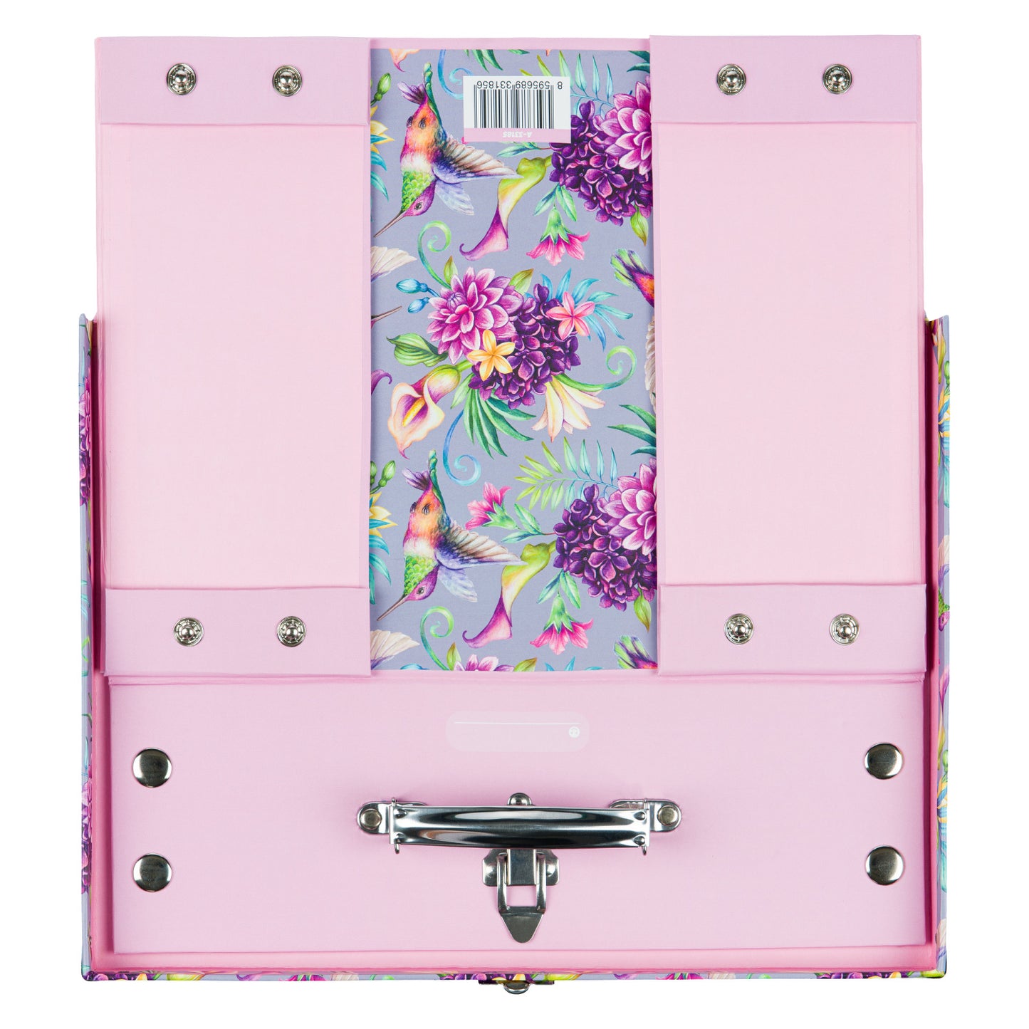 Skládací školní kufřík Kolibřík s kováním