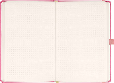 Notes Růžový, tečkovaný, 13 × 21 cm
